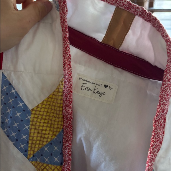 Patchwork Quilted Jacket - Red and White - Picture 3 of 5